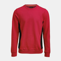 Jobman 5402 Roundneck sweatshirt - Rood/zwart
