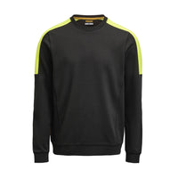 Jobman 5402 Roundneck sweatshirt - Zwart/geel