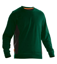 Jobman 5402 Roundneck sweatshirt - Bosgroen/zwart