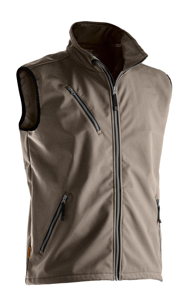 Jobman 7502 Light softshell vest - Khaki