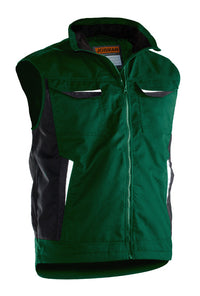 Jobman 7517 Service vest lined - Bosgroen