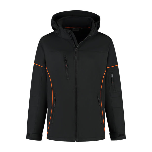 Santino Softshell Jacket Curtis - Black / Orange