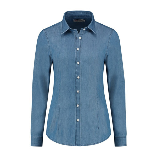 Santino Shirt Felix Ladies - Washed Denim