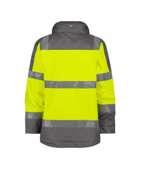 Atlantis 300346 hogezichtbaarheidsparka - Fluogeel/Cementgrijs
