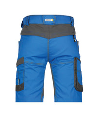 Axis 250082 werkshort met stretch - Azuurblauw/Antracietgrijs