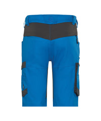 Axis Next 250112 werkshort met stretch - Azuurblauw/Antracietgrijs