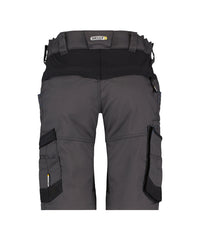 Axis Women 250087 werkshort met stretch voor dames - antracietgrijs-zwart