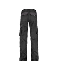 Boston Women 200669 tweekleurige werkbroek met kniezakken voor dames - zwart-cementgrijs