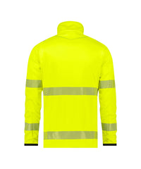 Camden 300504 hogezichtbaarheidsmidlayerjacket - Fluogeel/Marineblauw