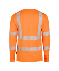 Carterville 710037 hogezichtbaarheids-uv-T-shirt met lange mouwen (PES06) - Fluo-oranje