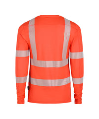 Carterville 710037 hogezichtbaarheids-uv-T-shirt met lange mouwen (COPESRE53) - Fluorood