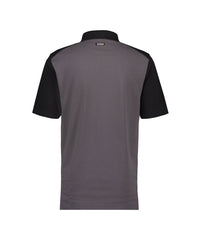 Cesar 710004 tweekleurige polo - Cementgrijs/Zwart