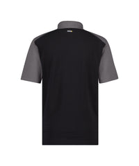Cesar 710004 tweekleurige polo - Zwart/Cementgrijs