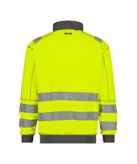 Denver 300376 hogezichtbaarheidssweater - Fluogeel/Cementgrijs
