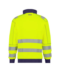 Denver 300376 hogezichtbaarheidssweater - Fluogeel/Marineblauw