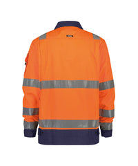 Dusseldorf 300184 hogezichtbaarheidsvest (PESCO74) - Fluo-oranje/Marineblauw