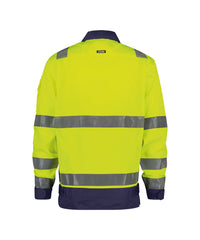 Dusseldorf 300184 hogezichtbaarheidsvest (PESCO74) - Fluogeel/Marineblauw