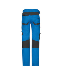 Dynax Next 201159 werkbroek met stretch en kniezakken - Azuurblauw/Antracietgrijs