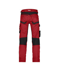 Dynax 200980 werkbroek met stretch en kniezakken - Rood/Zwart