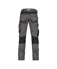 Dynax Women 201001 werkbroek met stretch en kniezakken voor dames - antracietgrijs-zwart