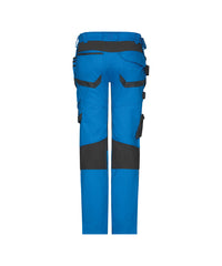 Flux Next 201160 holsterzakkenbroek met stretch en kniezakken - Azuurblauw/Antracietgrijs