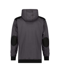 Indy 300318 sweater met kap - Antracietgrijs/Zwart