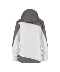Jakarta Women 300435 tweekleurige softshelljas voor dames - wit-cementgrijs