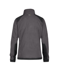 Kazan Women 300293 tweekleurige fleecevest voor dames - cementgrijs-zwart