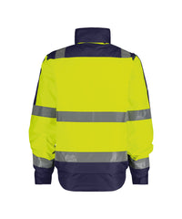 Lima 500120 hogezichtbaarheidswinterjas - Fluogeel/Marineblauw