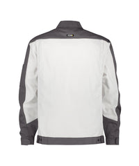 Lugano 300183 tweekleurige werkvest - Wit/Cementgrijs