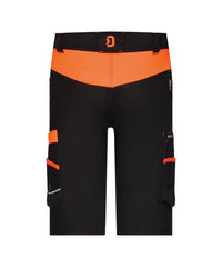 Manilla 250108 werkshort met stretch (PESCORE41) - Zwart/Fluo-oranje