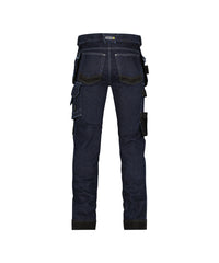 Melbourne 200953 stretch holsterzakkenjeans met kniezakken - Jeansblauw/Zwart