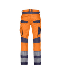 Minnesota 201076 stretch hogezichtbaarheidsbroek  - Fluo-oranje/Marineblauw