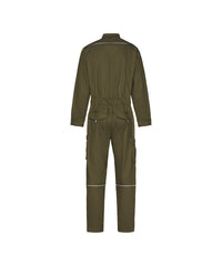 Moneo 100416 overall met kniezakken - Kakigroen/Zwart