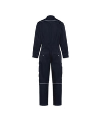 Moneo 100416 overall met kniezakken - Nachtblauw/Zwart