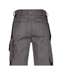 Monza 250012 tweekleurige holsterzakkenshort - Cementgrijs/Zwart