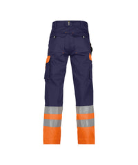 Omaha 200620 hogezichtbaarheidsbroek (PESCO64) - Marineblauw/Fluo-oranje