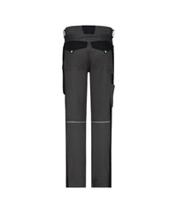 Ponti Flex women 201226 werbroek met stretch en kniezakken voor dames - Antracietgrijs/Zwart