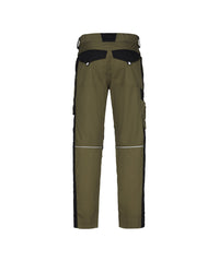 Ponti 201169 werkbroek met kniezakken - Kakigroen/Zwart
