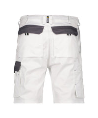 Roma 250024 tweekleurige werkshort - Wit/Cementgrijs