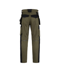 Rossi Flex 201208 holsterzakkenbroek met stretch en kniezakken - Kakigroen/Zwart