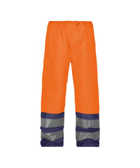 Sola 200881 hogezichtbaarheidsregenbroek - Fluo-oranje/Marineblauw