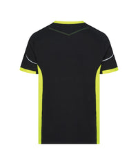 Tampico 710057 t-shirt - Zwart/Fluogeel