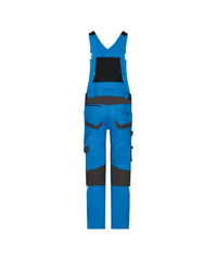 Tronix Next 400169 bretelbroek met stretch en kniezakken - Azuurblauw/Antracietgrijs