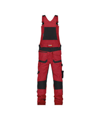 Tronix 400163 bretelbroek met stretch en kniezakken - Rood/Zwart