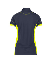 Veracruz Women 710071 polo voor dames - Nachtblauw/Fluogeel