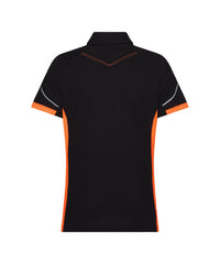 Veracruz Women 710071 polo voor dames - Zwart/Fluo-oranje