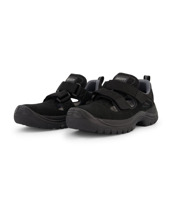 Achilles S1PL FO SR 25703 veiligheidssandaal - Zwart