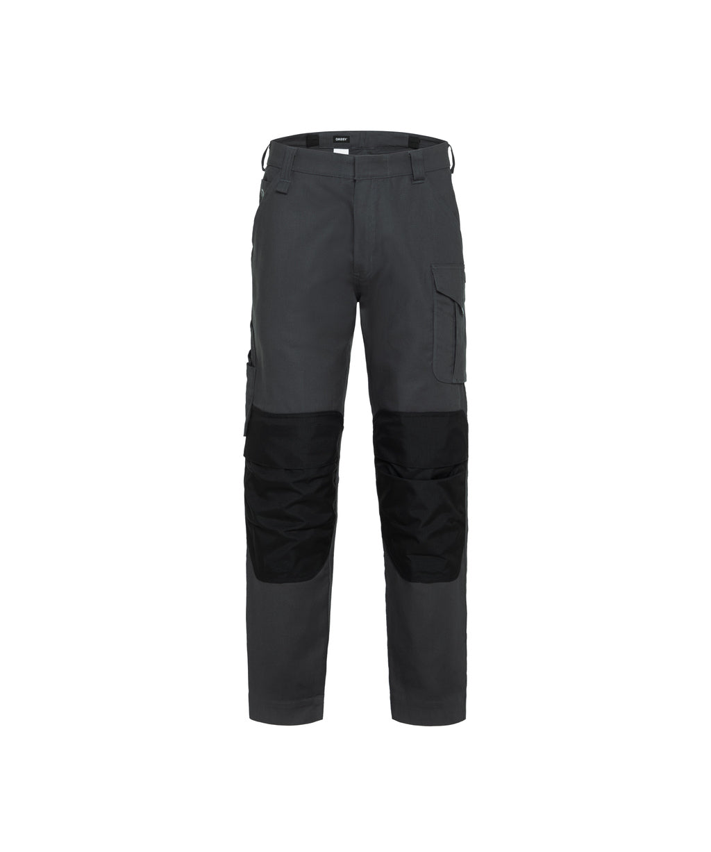 Ando 201180 werkbroek met kniezakken - Antracietgrijs/Zwart