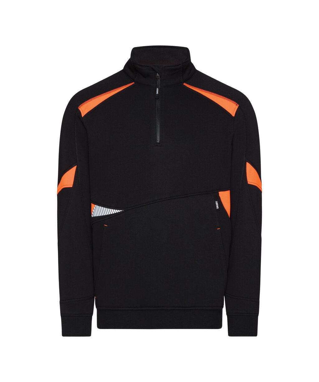 Aratu 300521 sweater (COPESRE80) - Zwart/Fluo-oranje